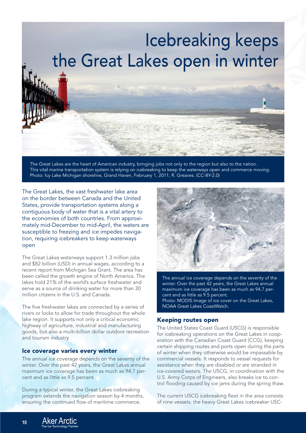 Icebreaking Keeps the Great Lakes Open in Winter