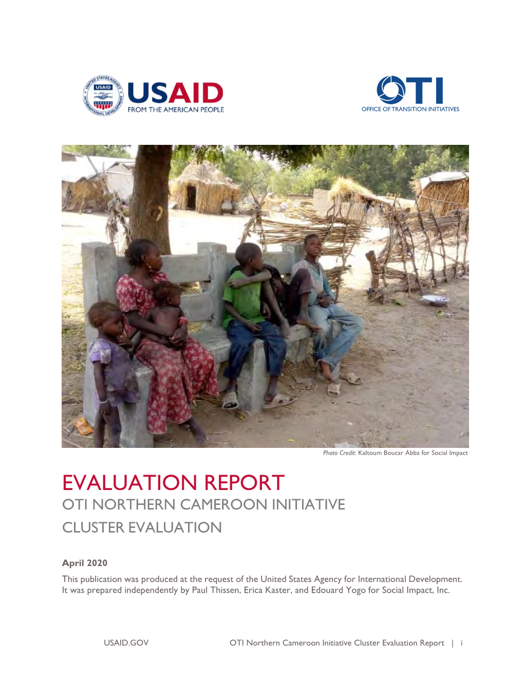 Evaluation Report Oti Northern Cameroon Initiative