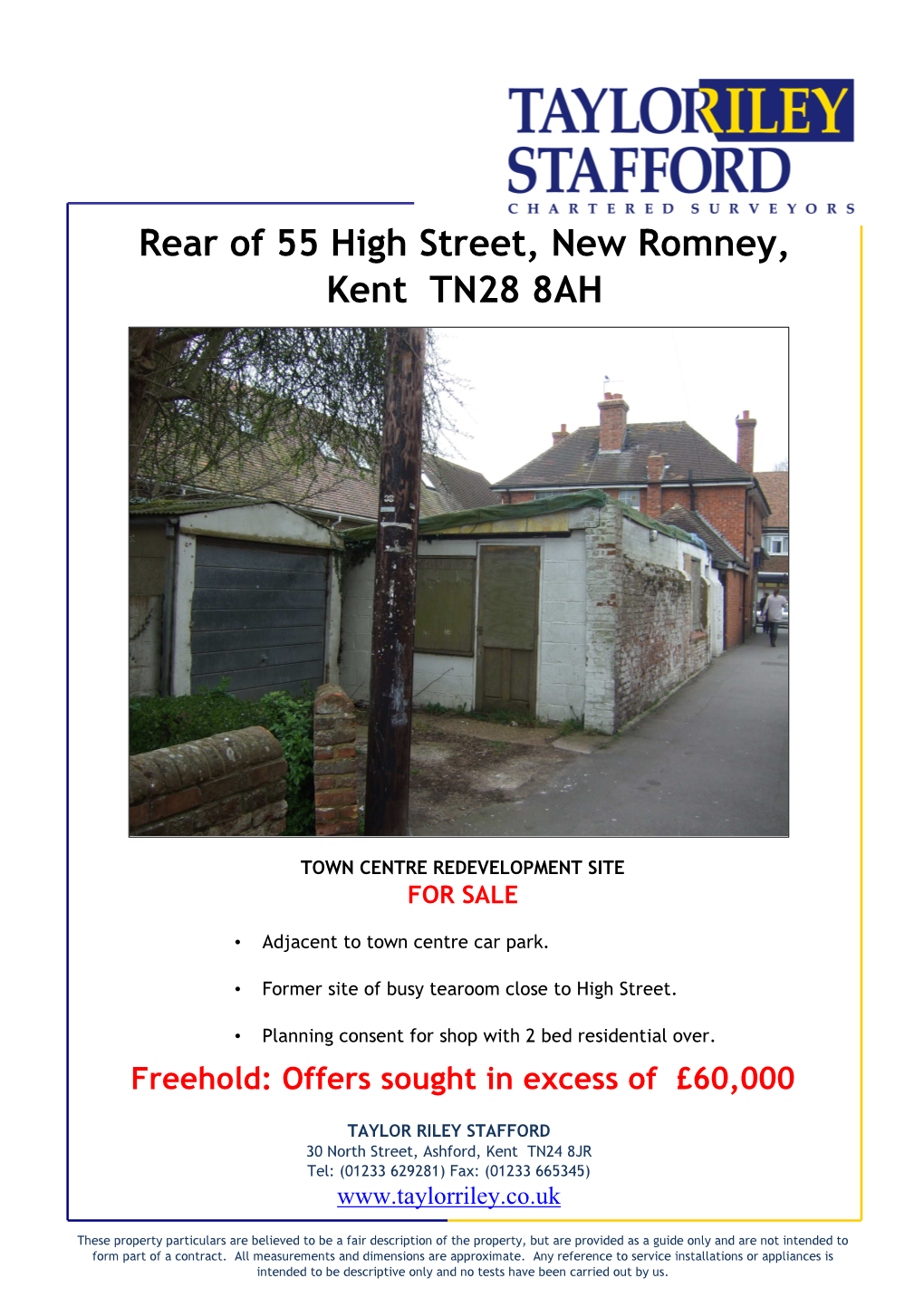 Rear of 55 High Street, New Romney, Kent TN28