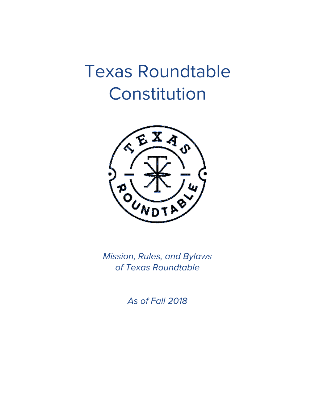 Texas Roundtable Constitution