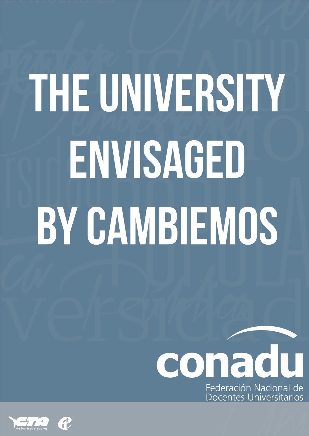 The University Envisaged by Cambiemos the University Envisaged by Cambiemos