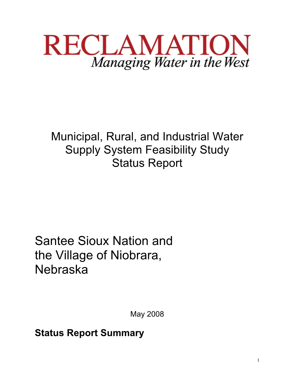 Santee Sioux Nation and the Village of Niobrara, Nebraska