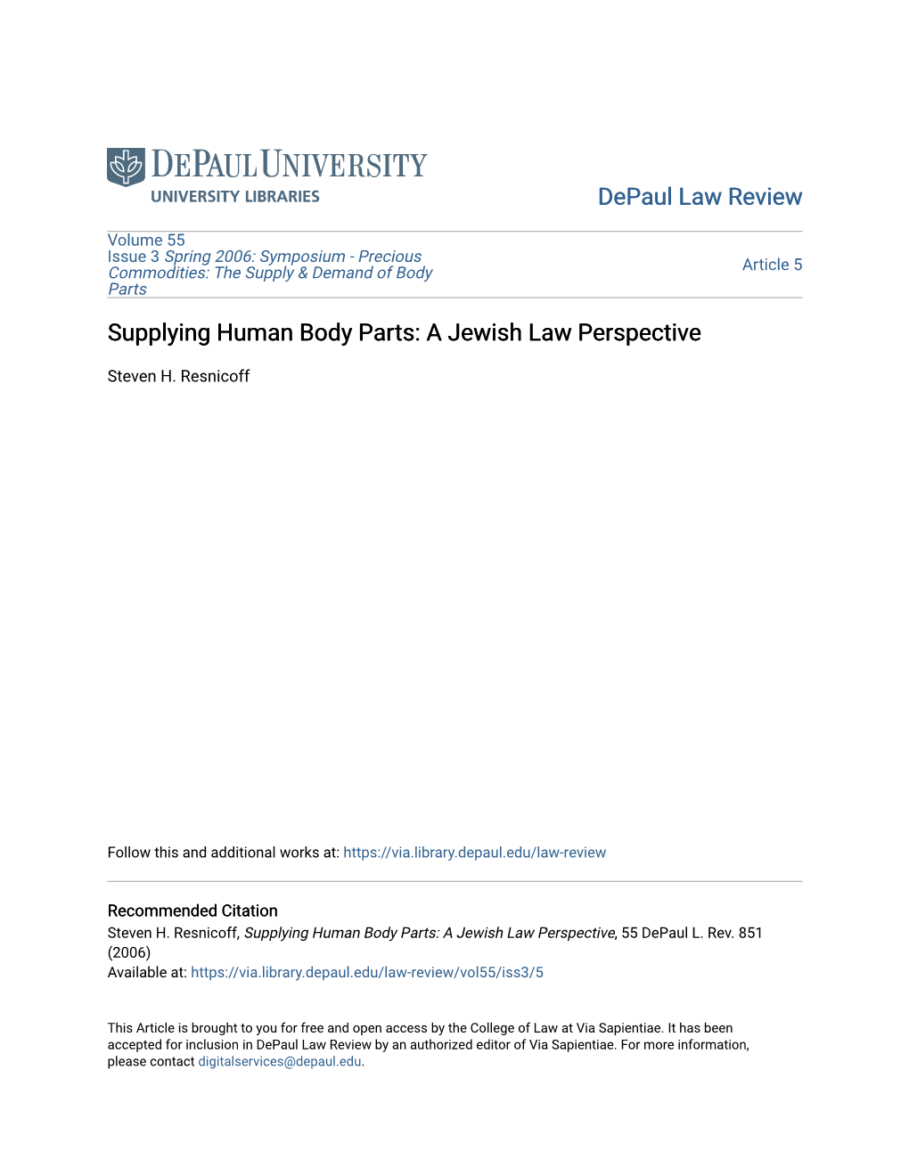 A Jewish Law Perspective