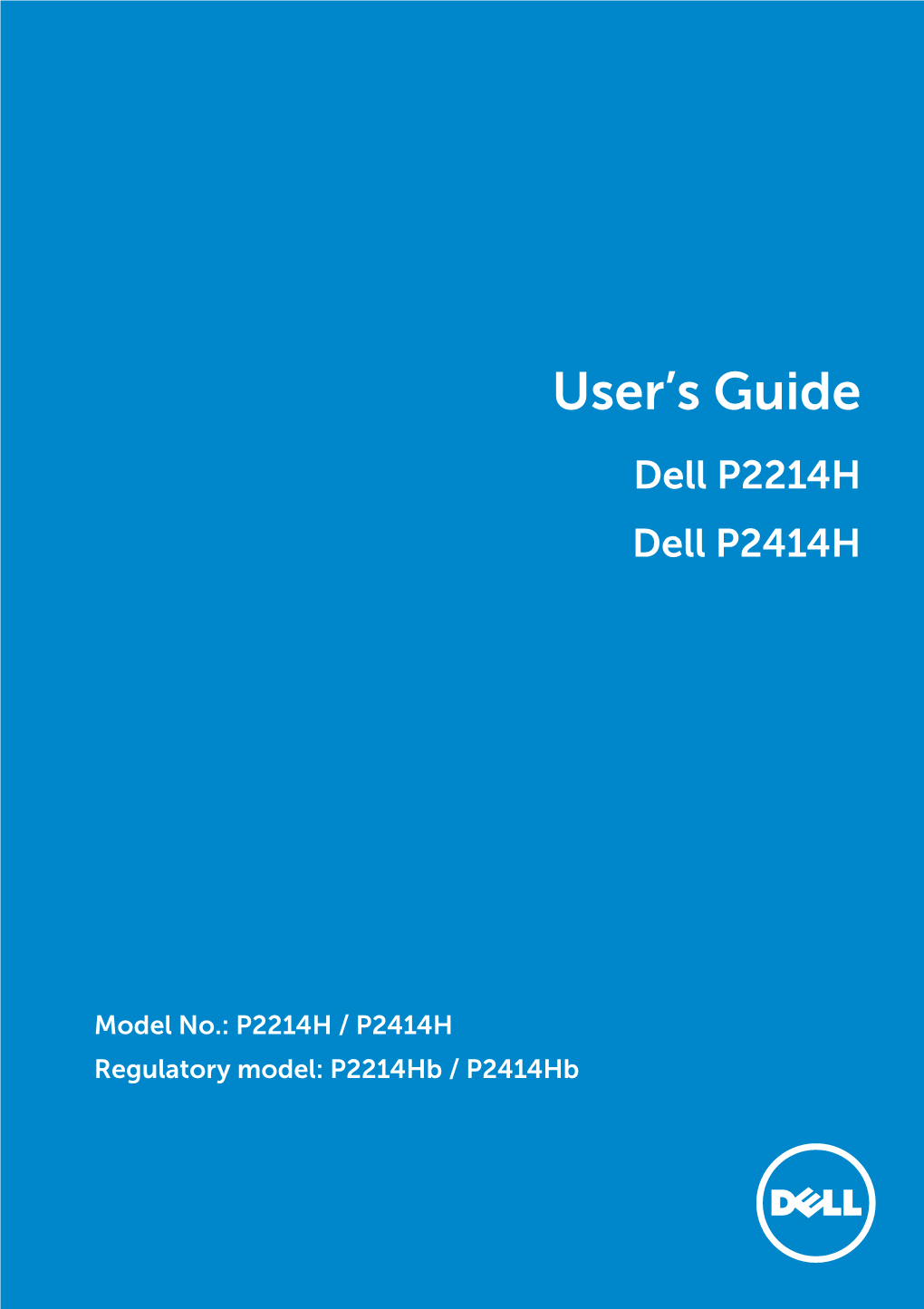 Dell P2414H Monitor User's Guide