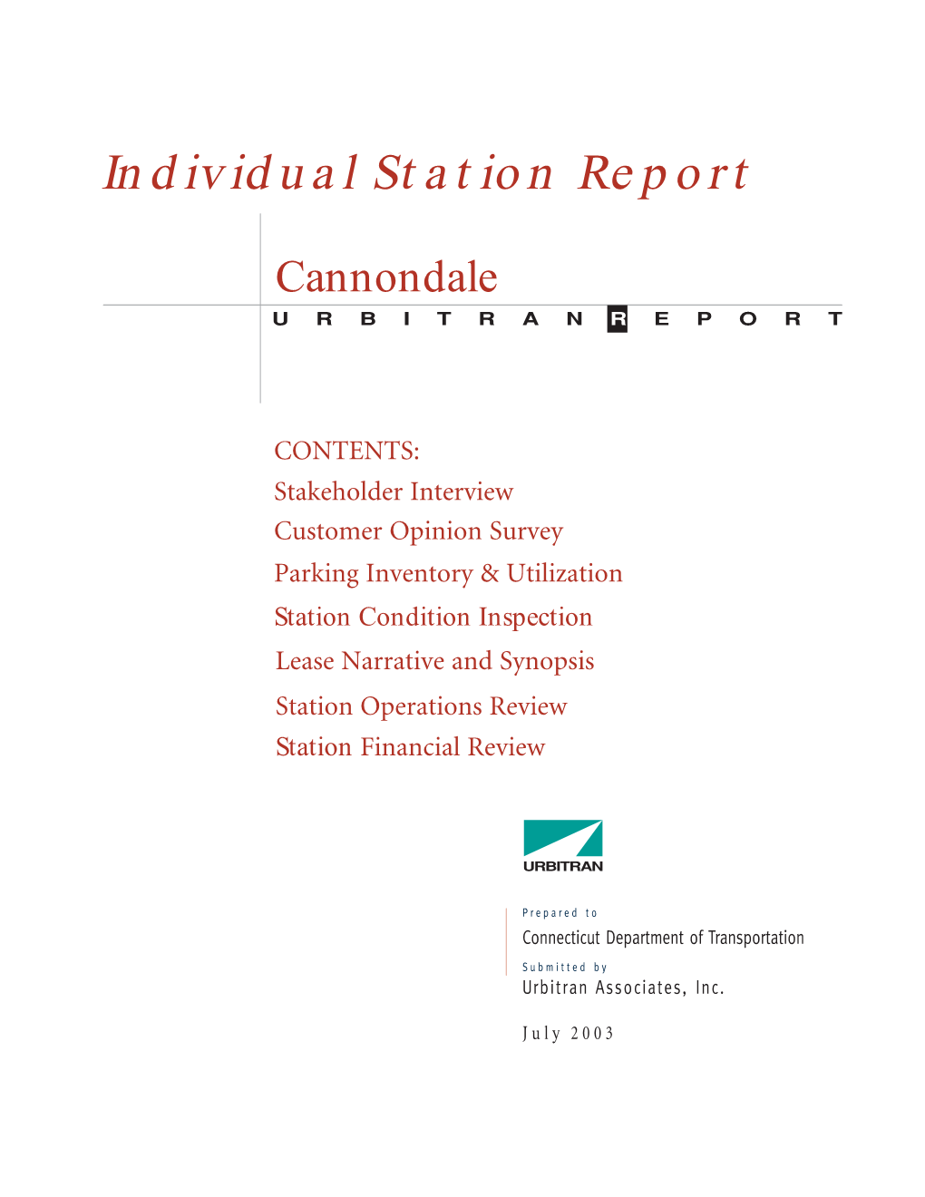 Individual Station Report