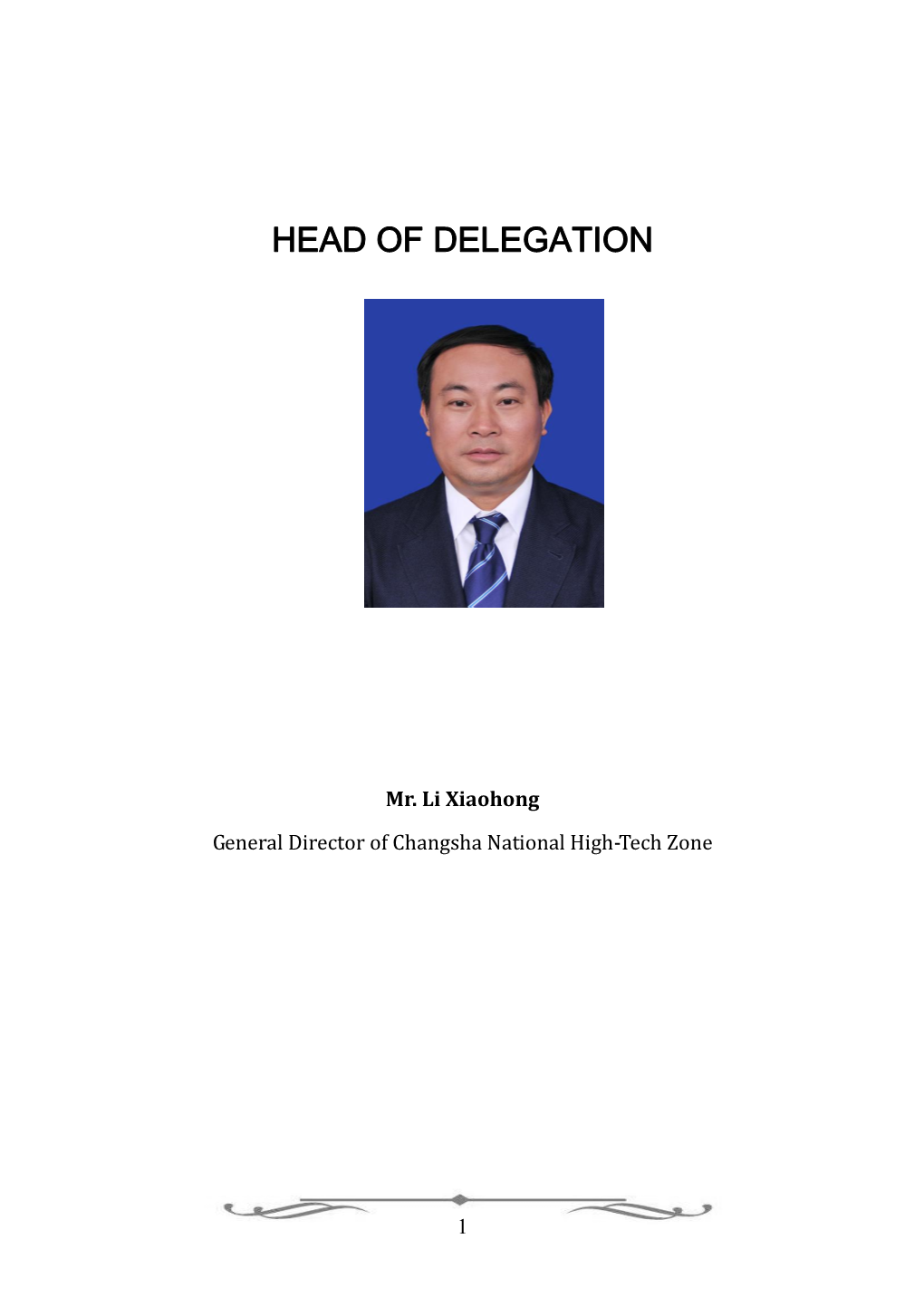 Head of Delegation