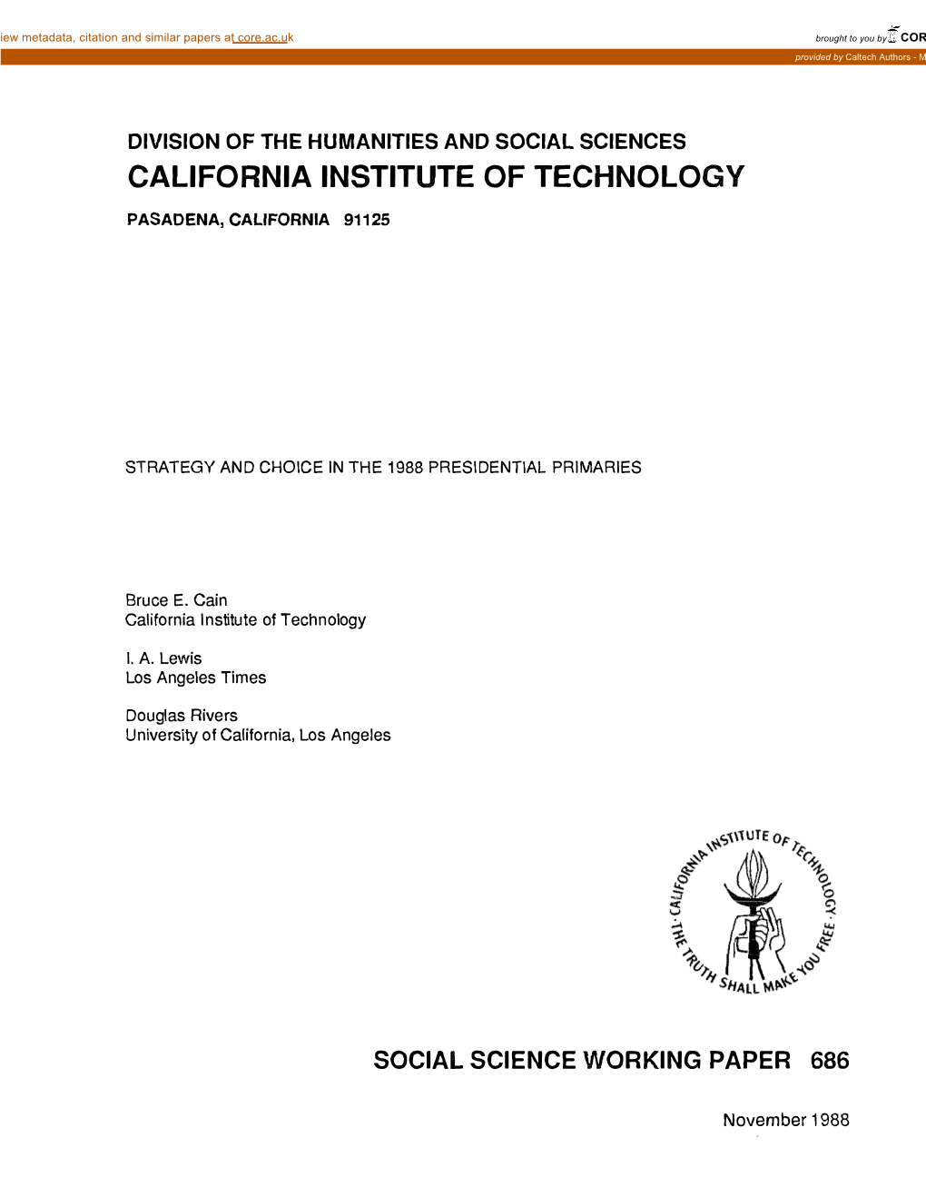 California Institute of Technology