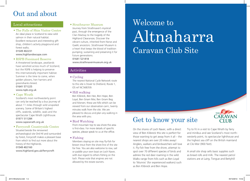 Altnaharra Shop, Children’S Activity Playground and Gaelic Ancestors
