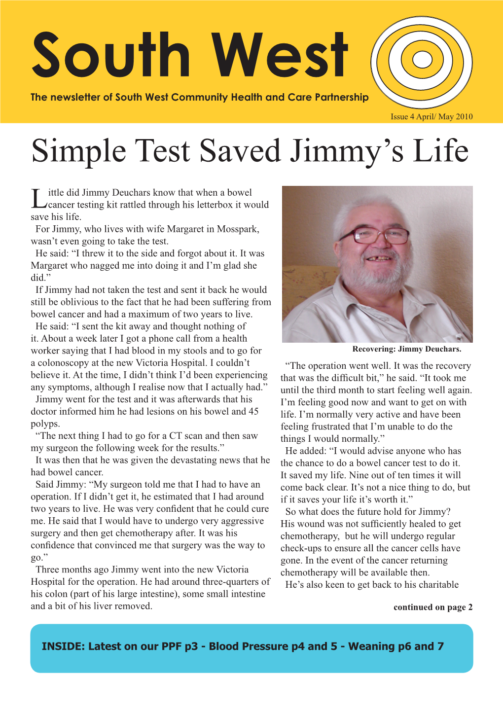 Simple Test Saved Jimmy's Life