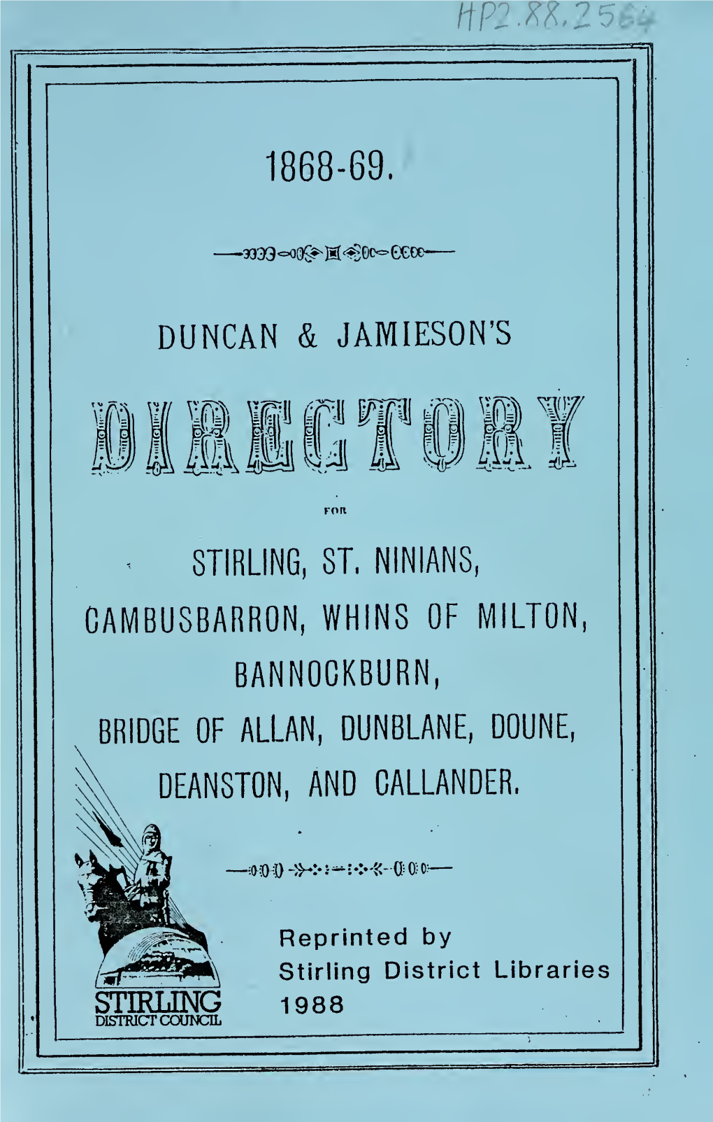 Duncan & Jamieson's Directory for Stirling, St. Ninians, Cambusbarron