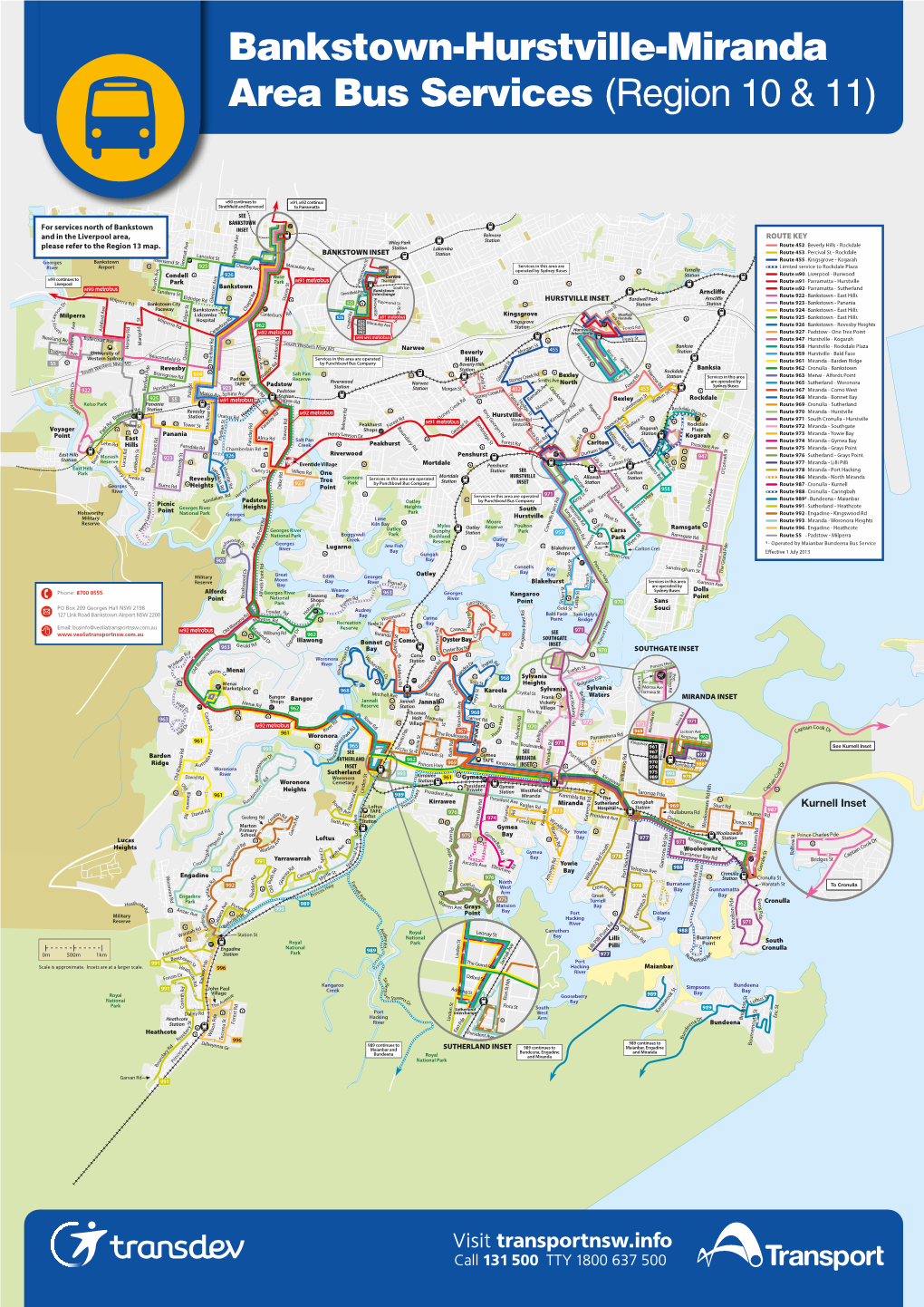 Bankstown-Hurstville-Miranda Area Bus Services (Region 10 &