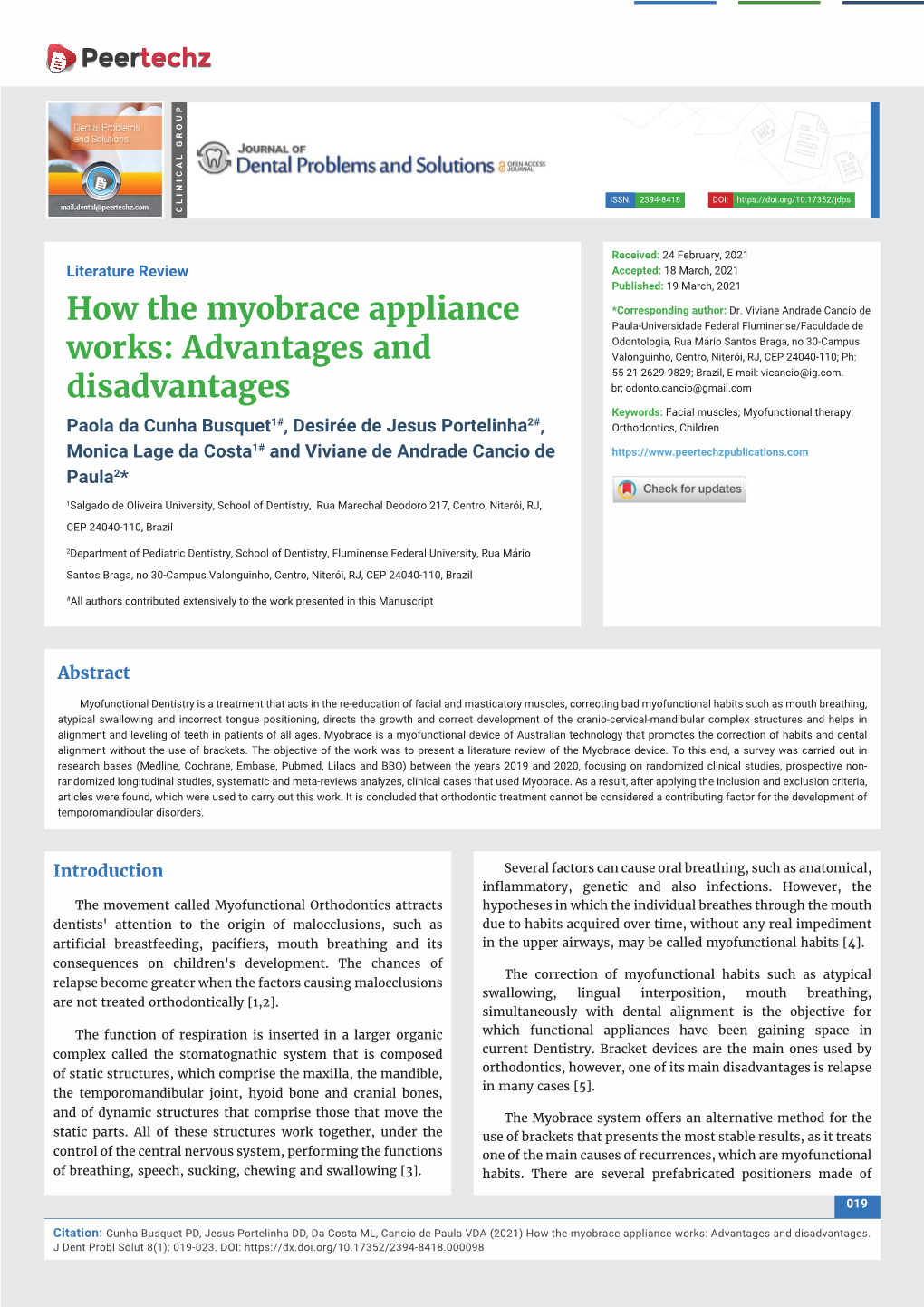 How the Myobrace Appliance Works: Advantages and Disadvantages