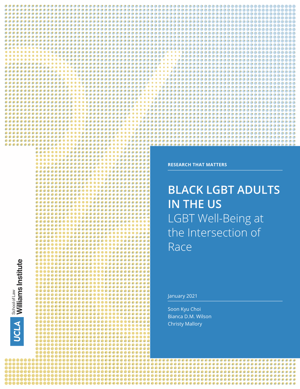 BLACK LGBT ADULTS in the US LGBT Well-Being at the Intersection of Race