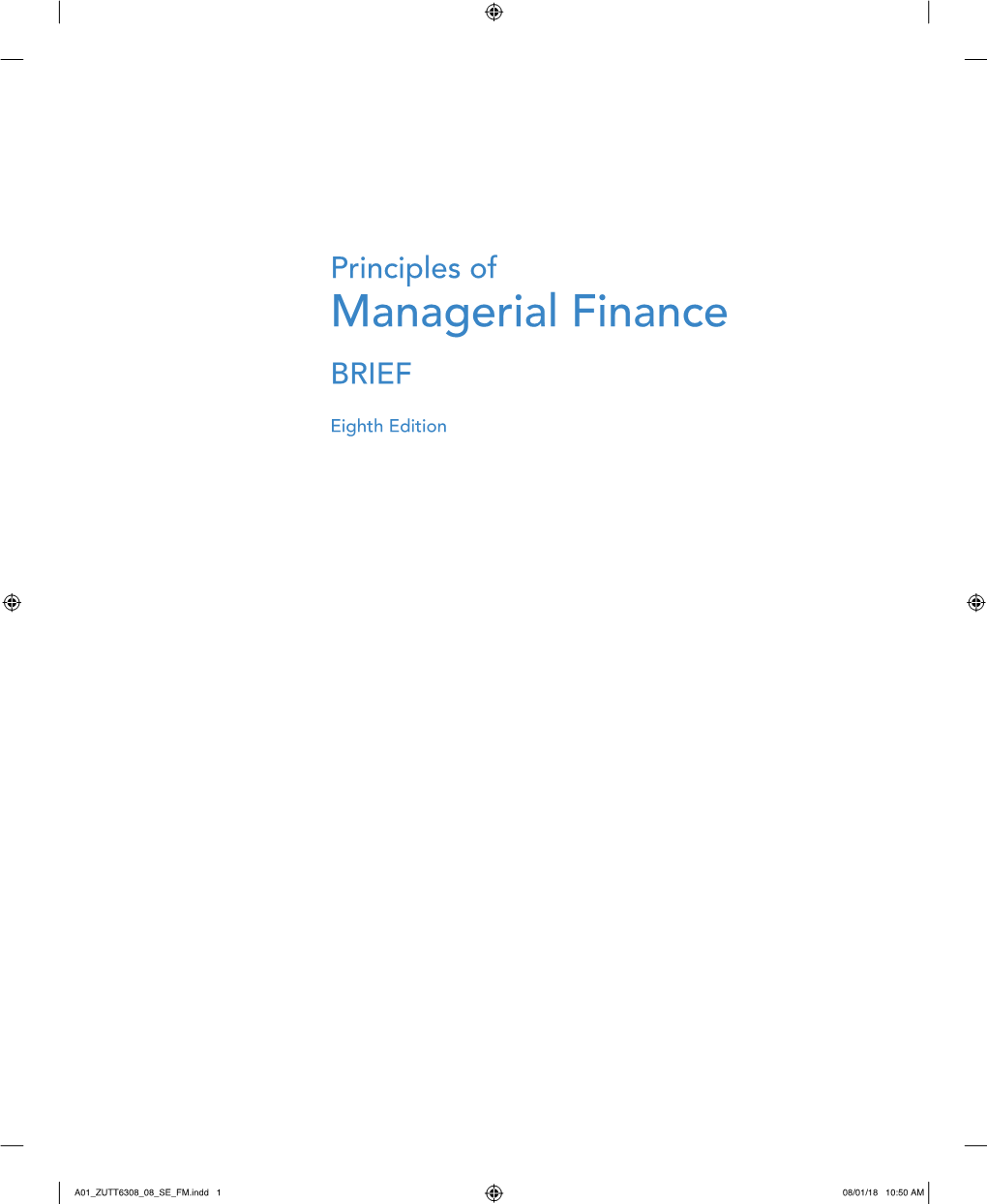 Managerial Finance BRIEF