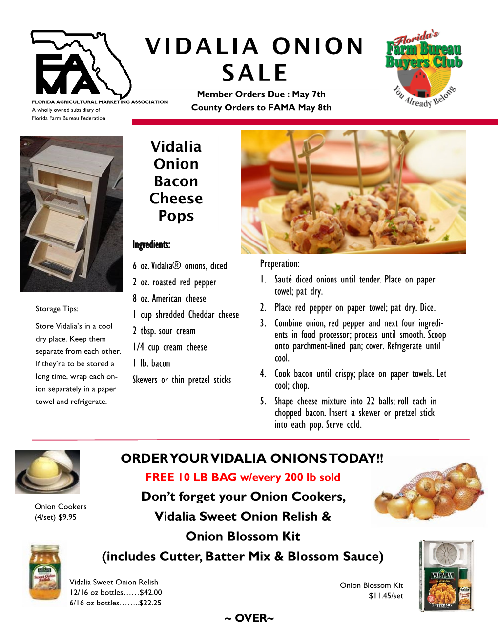 Vidalia Onion Sale
