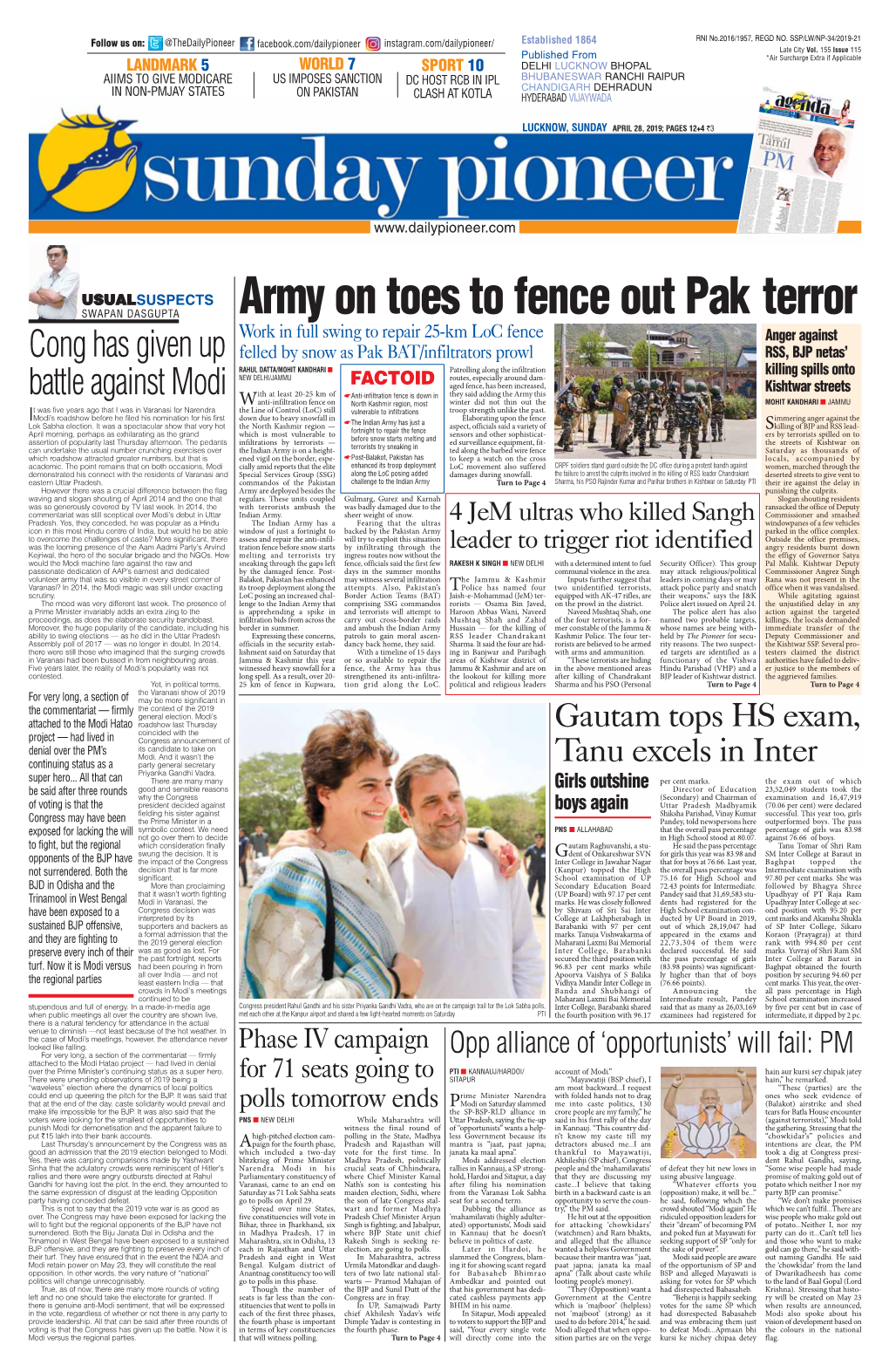Army on Toes to Fence out Pak Terror