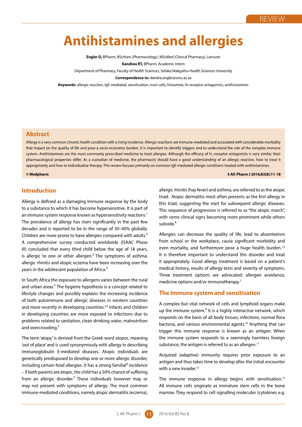 Antihistamines and Allergies