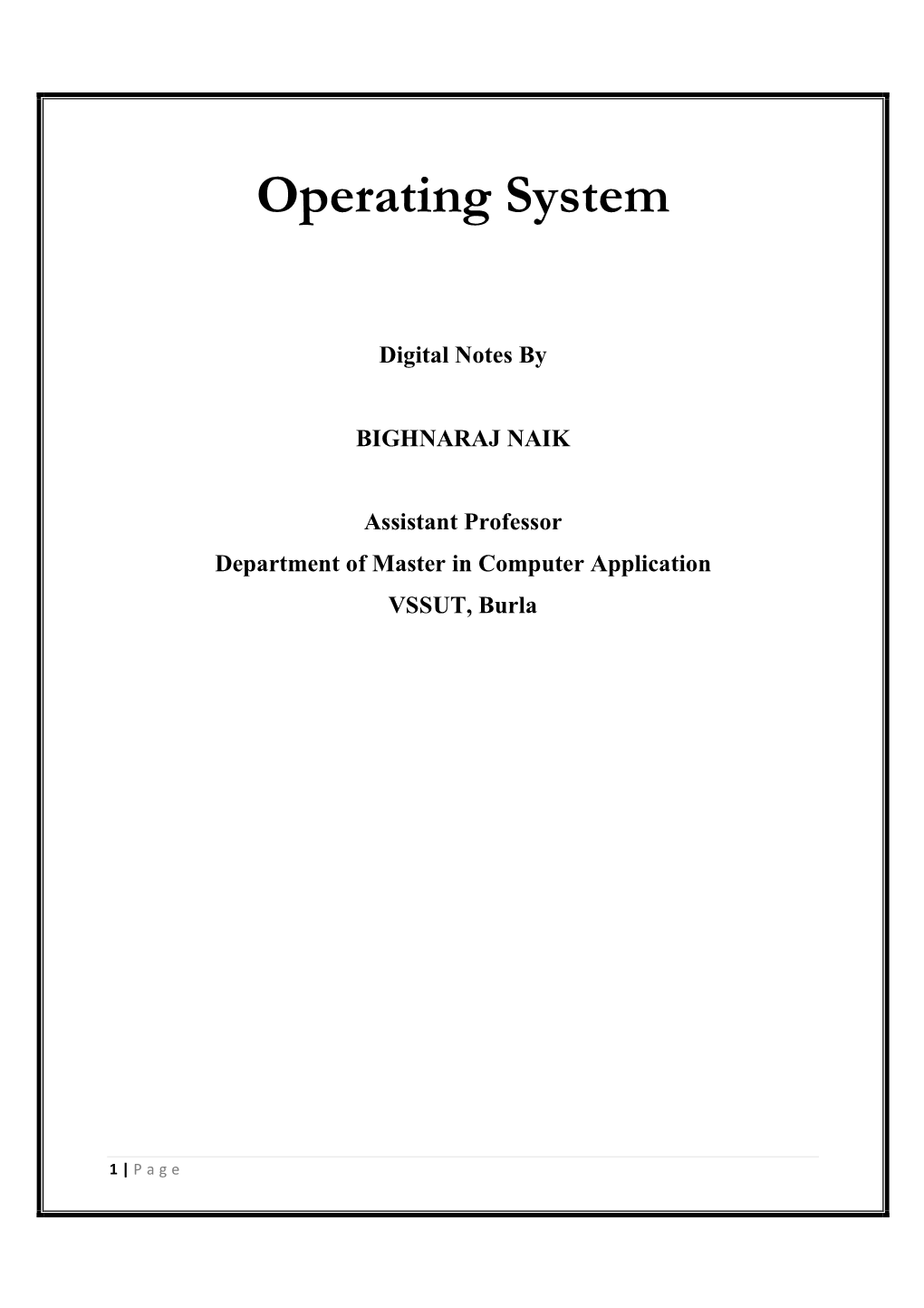 Operating System 3Rd