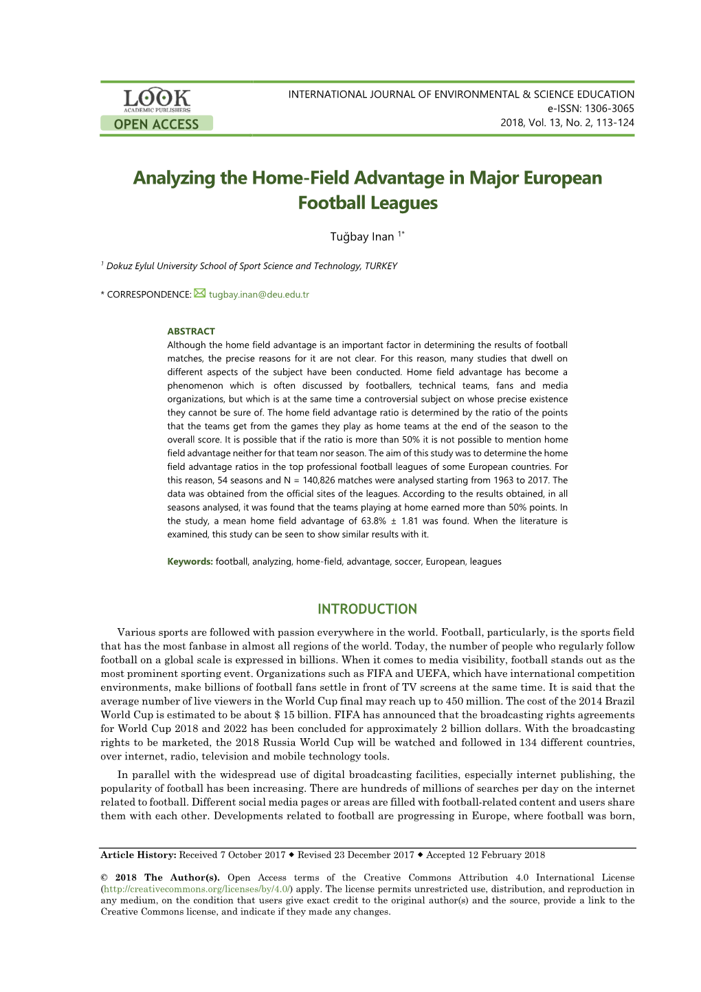 Analyzing the Home-Field Advantage in Major European Football Leagues