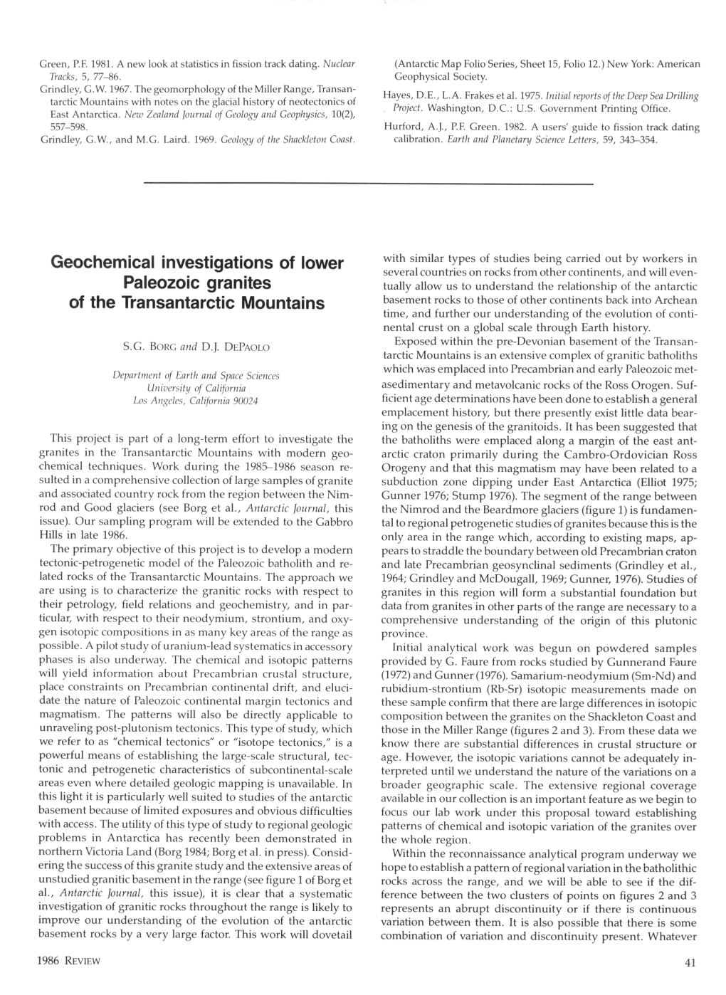 Geochemical Investigations of Lower Paleozoic Granites of The