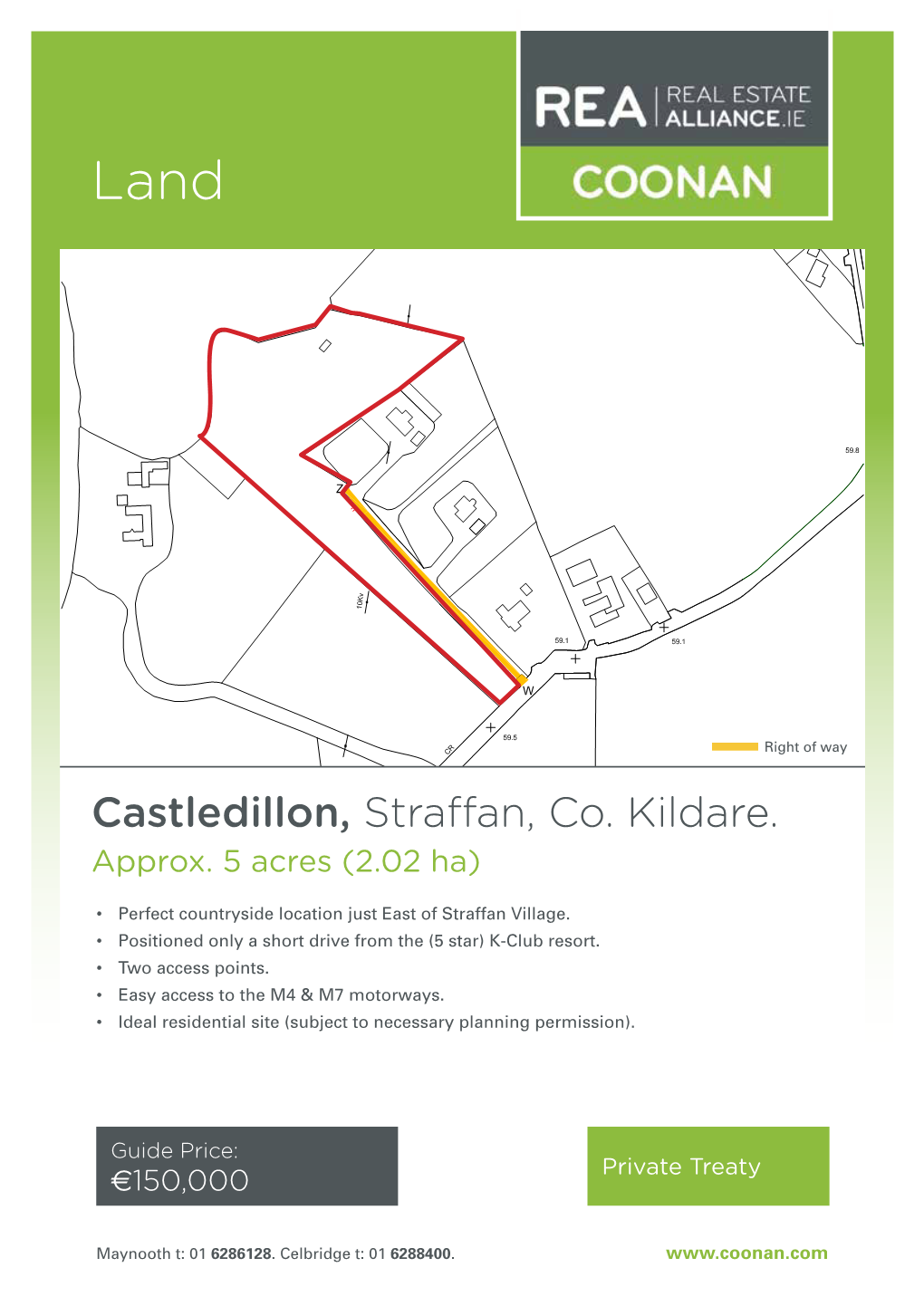 Castledillon, Straffan, Co. Kildare. Approx