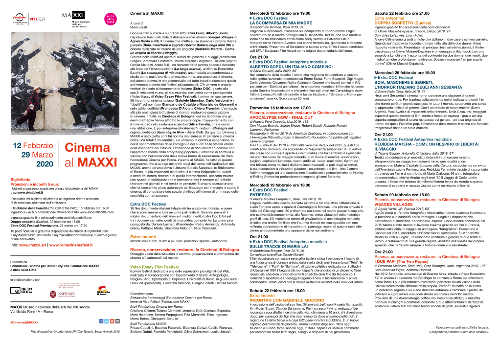 Cinema Al MAXXI