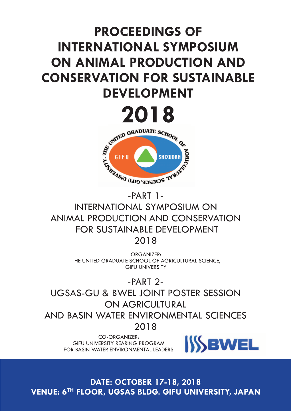 International Symposium on Animal Production and Conservation for Sustainable Development 2018