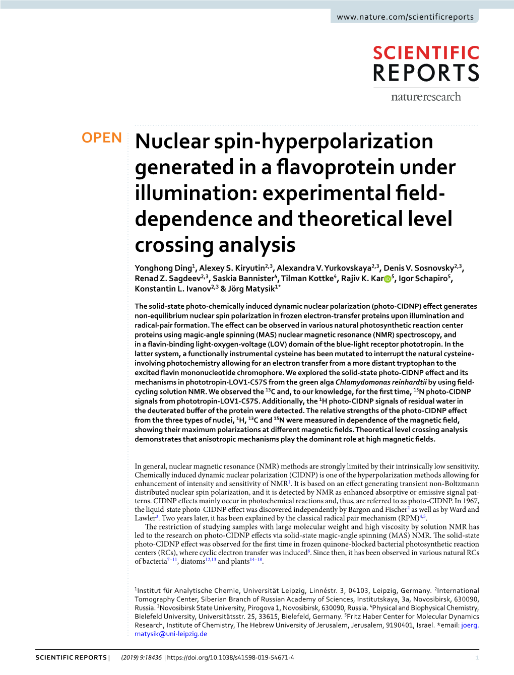 Nuclear Spin-Hyperpolarization Generated in a Flavoprotein