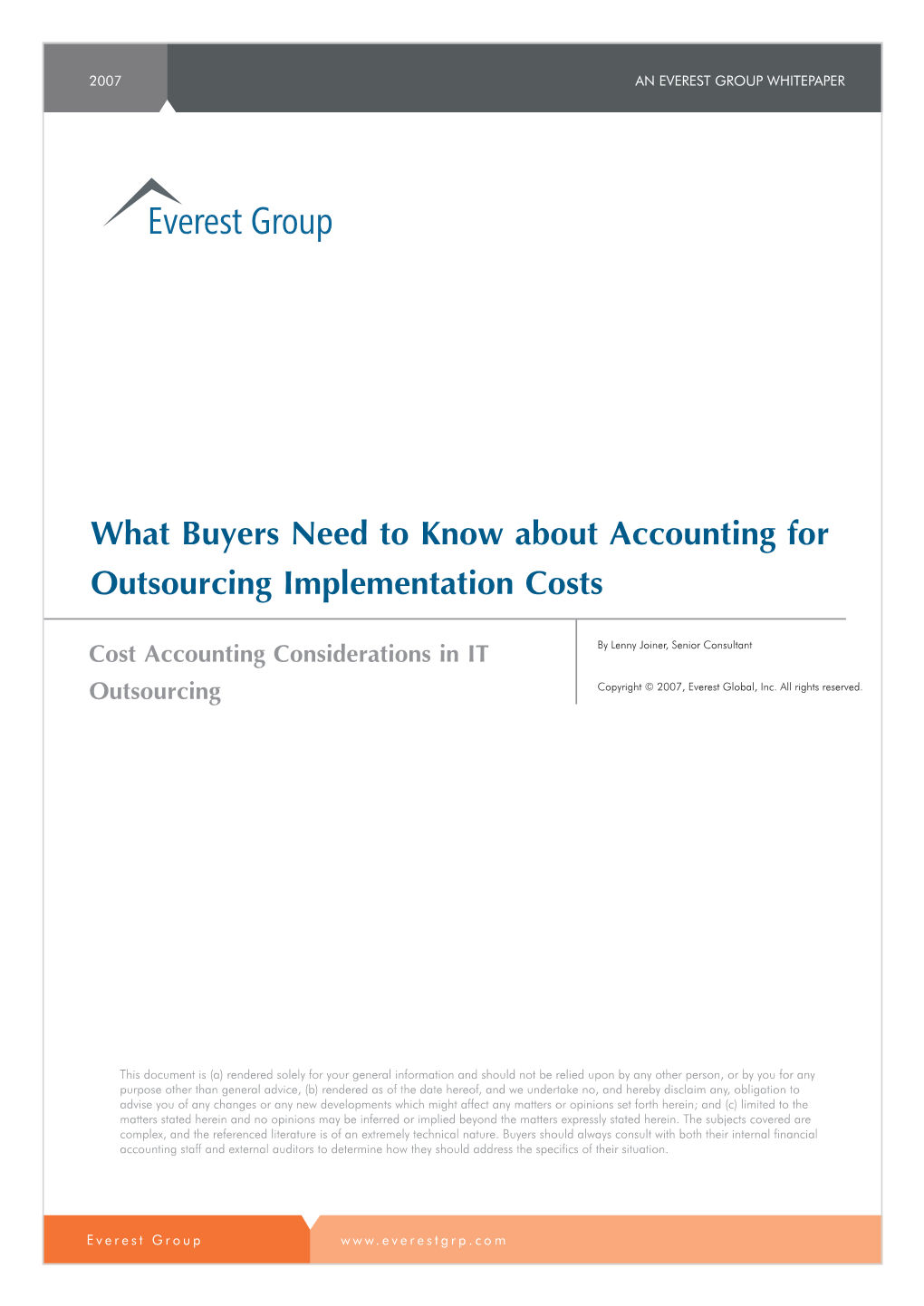 What Buyers Need to Know About Accounting for Outsourcing Implementation Costs