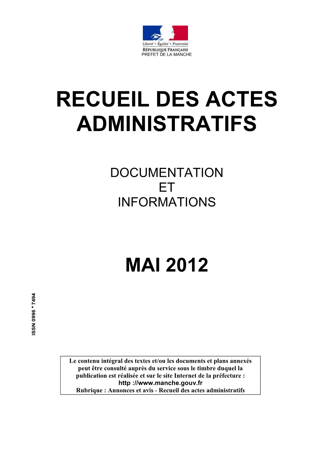 Recueil Mai 2012