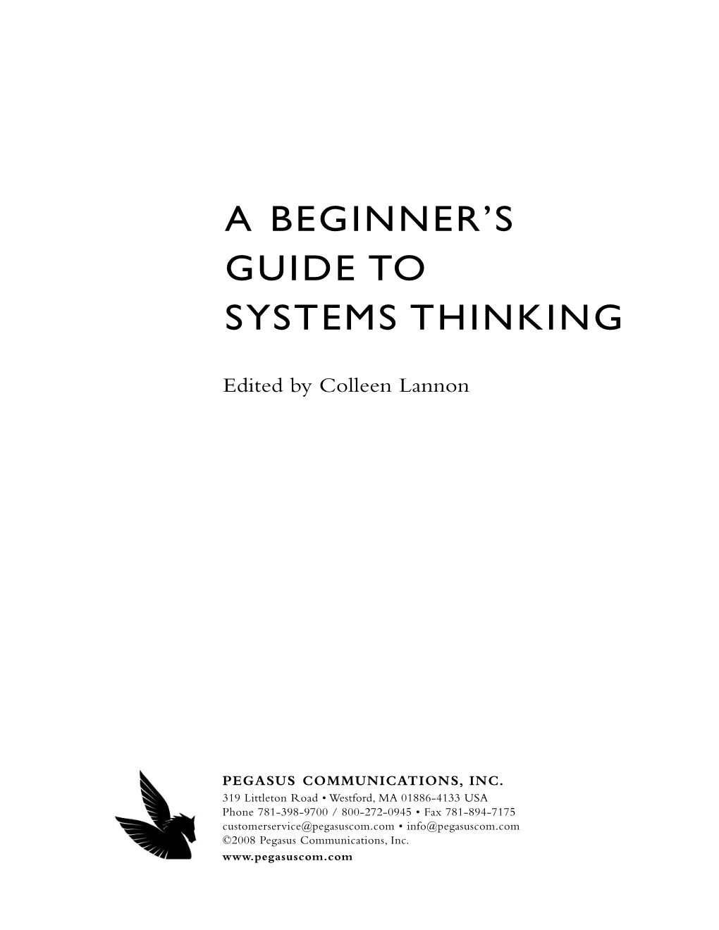 Beginners Guide to Systems Thinking
