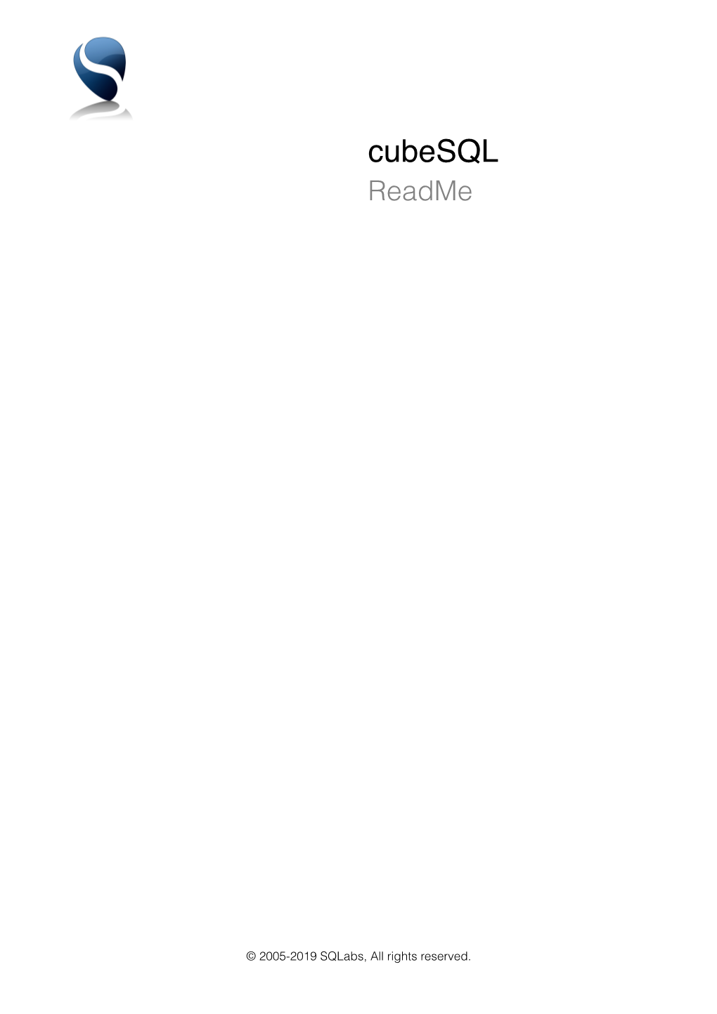 Cubesql Readme