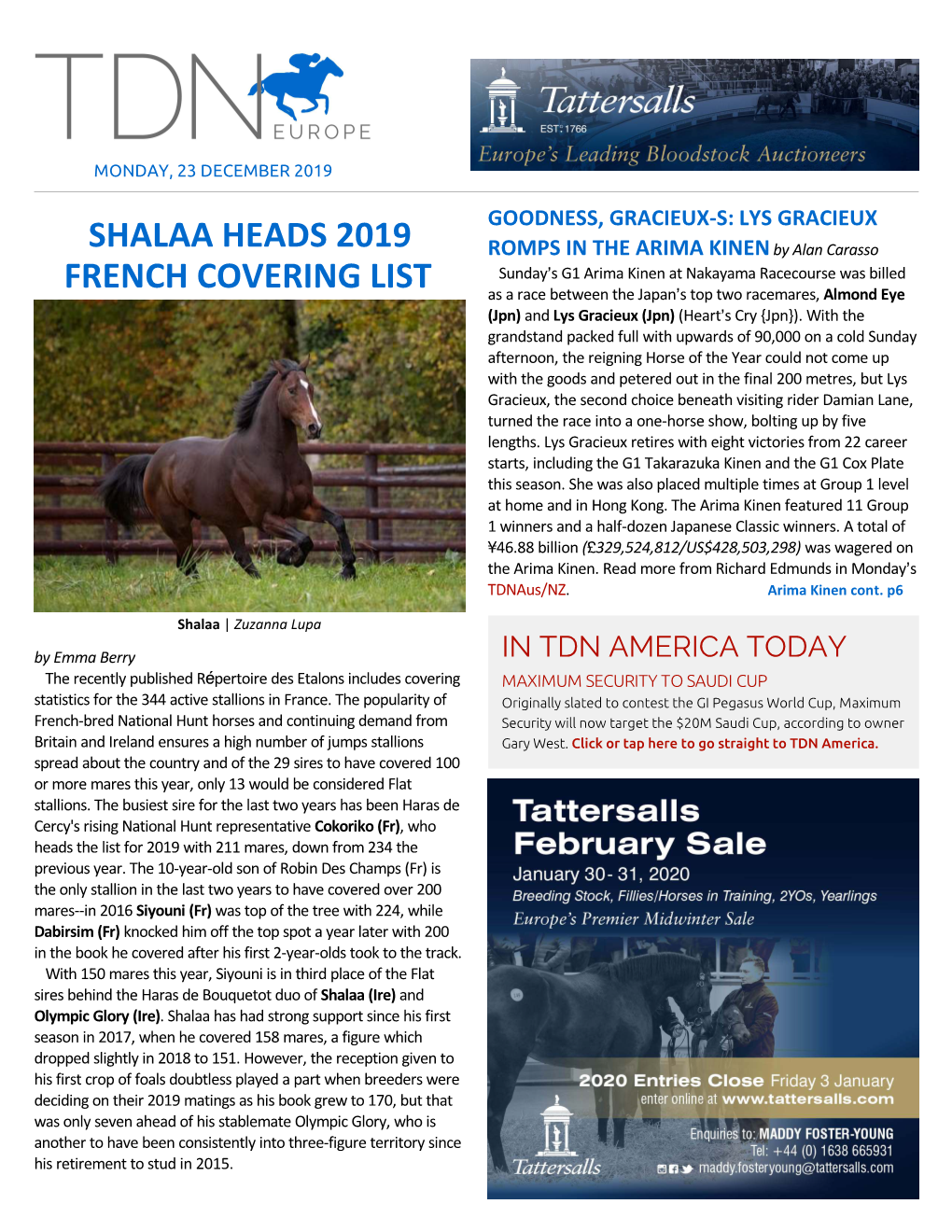 Shalaa Heads 2019 French Covering List Cont