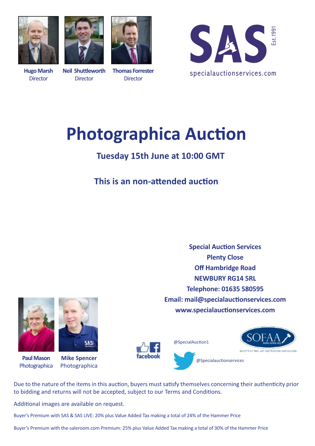 Photographica Auction Tuesday 15Th June at 10:00 GMT
