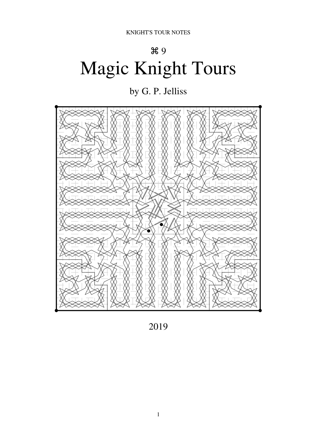 Magic Knight Tours by G