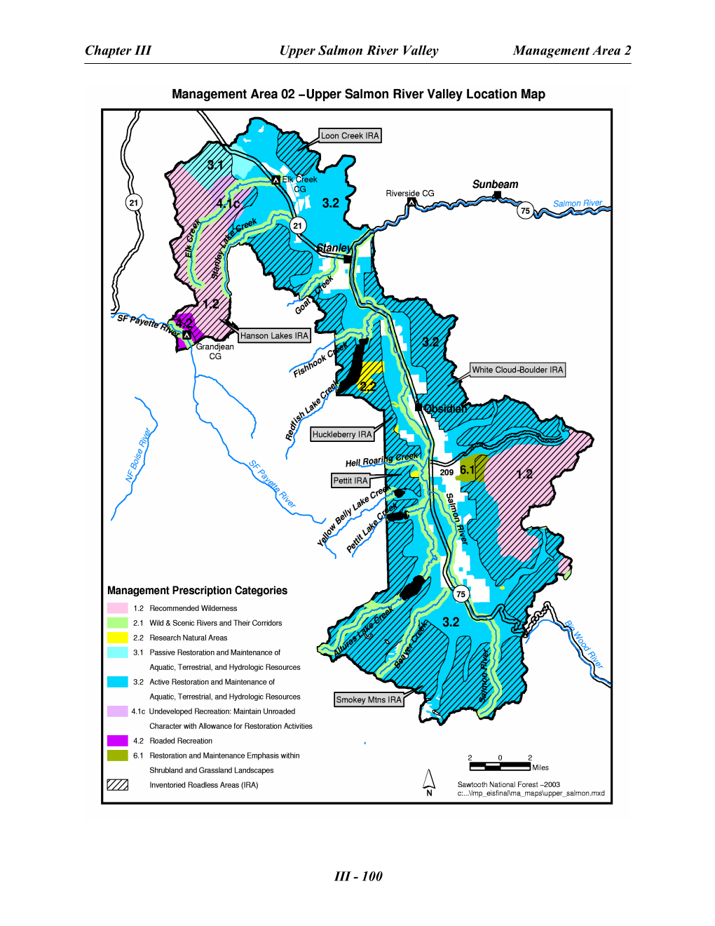 Chapter III Upper Salmon River Valley Management Area 2