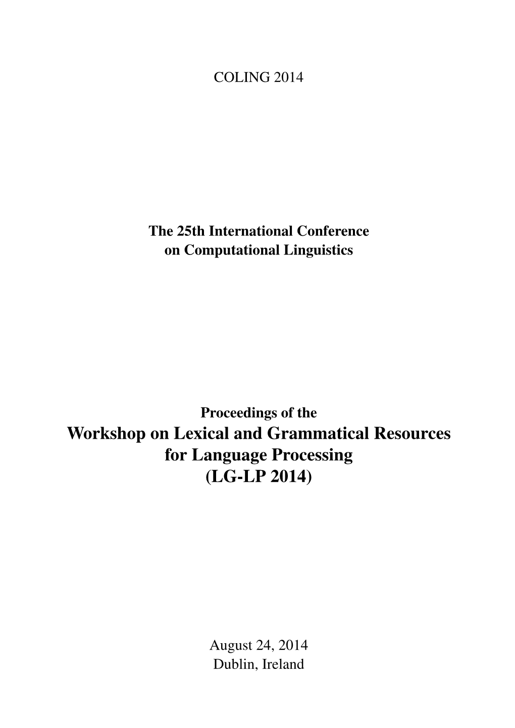 Proceedings of the 25Th International Conference On