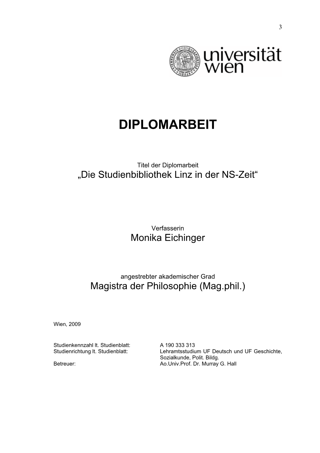 Diplomarbeit