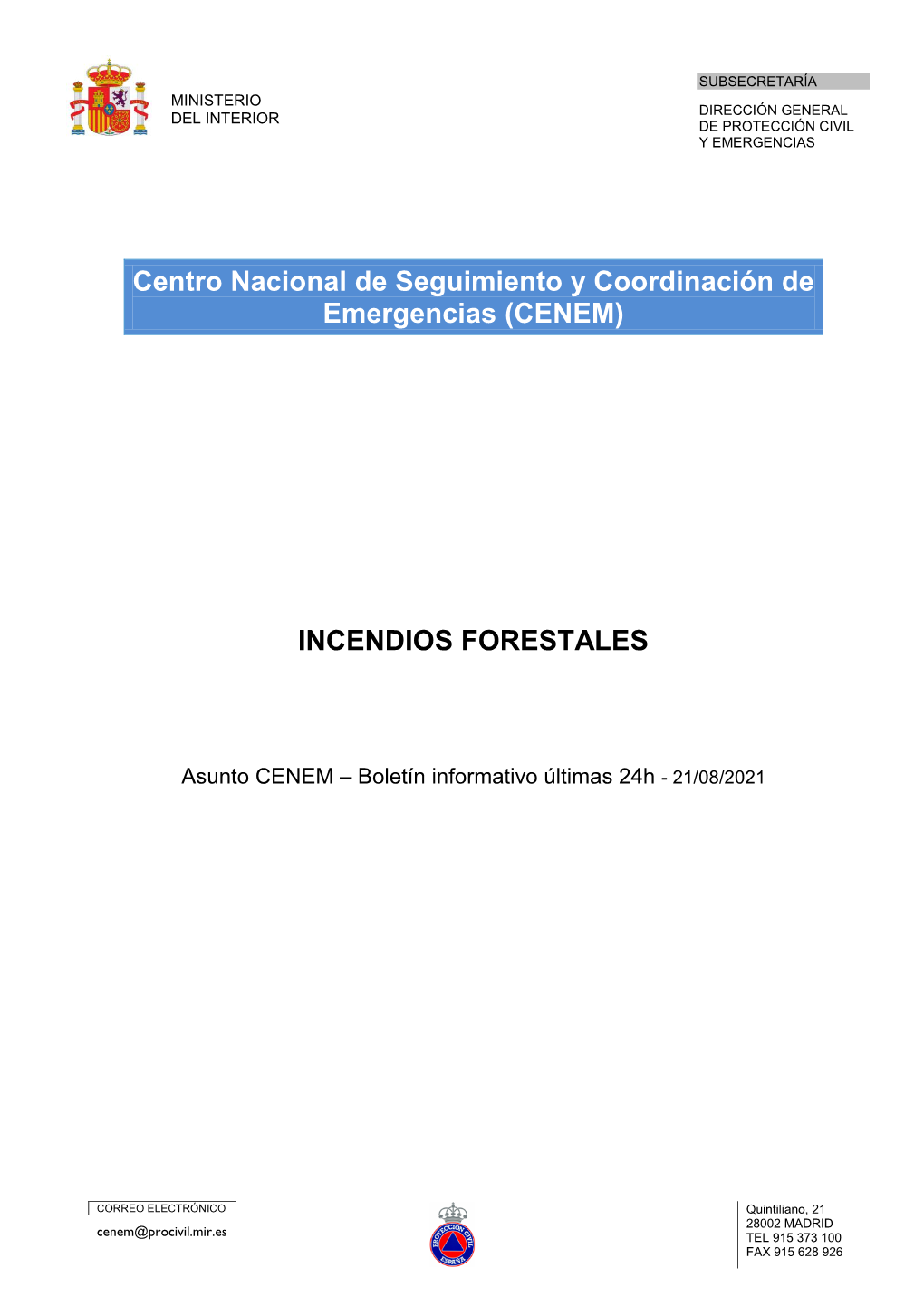 Incendios Forestales