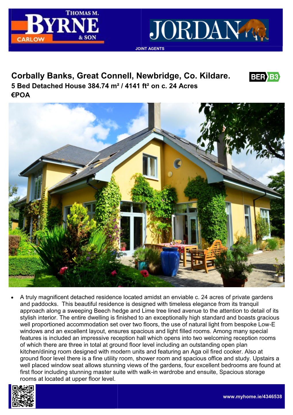 Corbally Banks, Great Connell, Newbridge, Co. Kildare