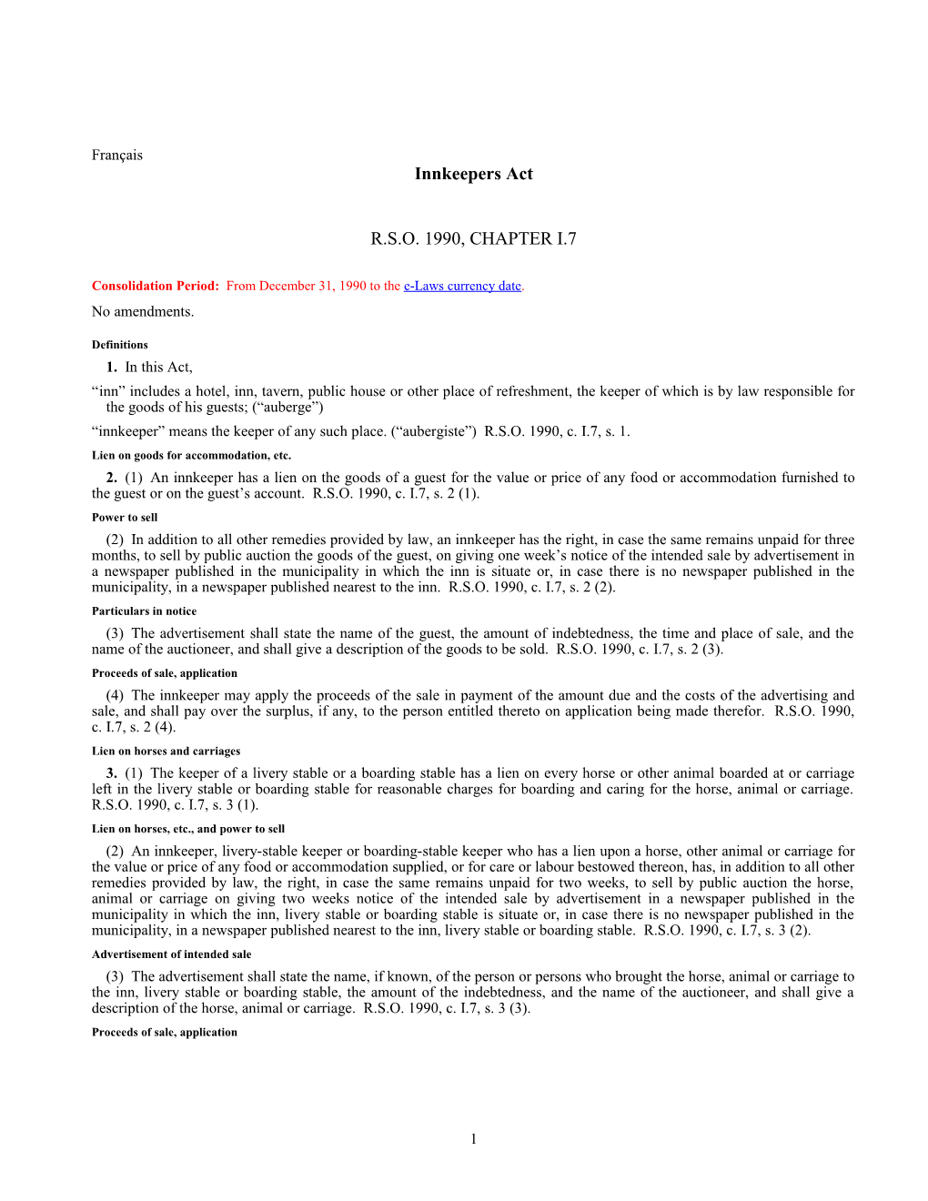 Consolidation Period: from December 31, 1990 to the E-Laws Currency Date