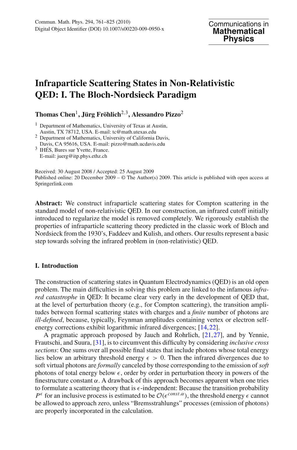 Infraparticle Scattering States in Non-Relativistic QED: I
