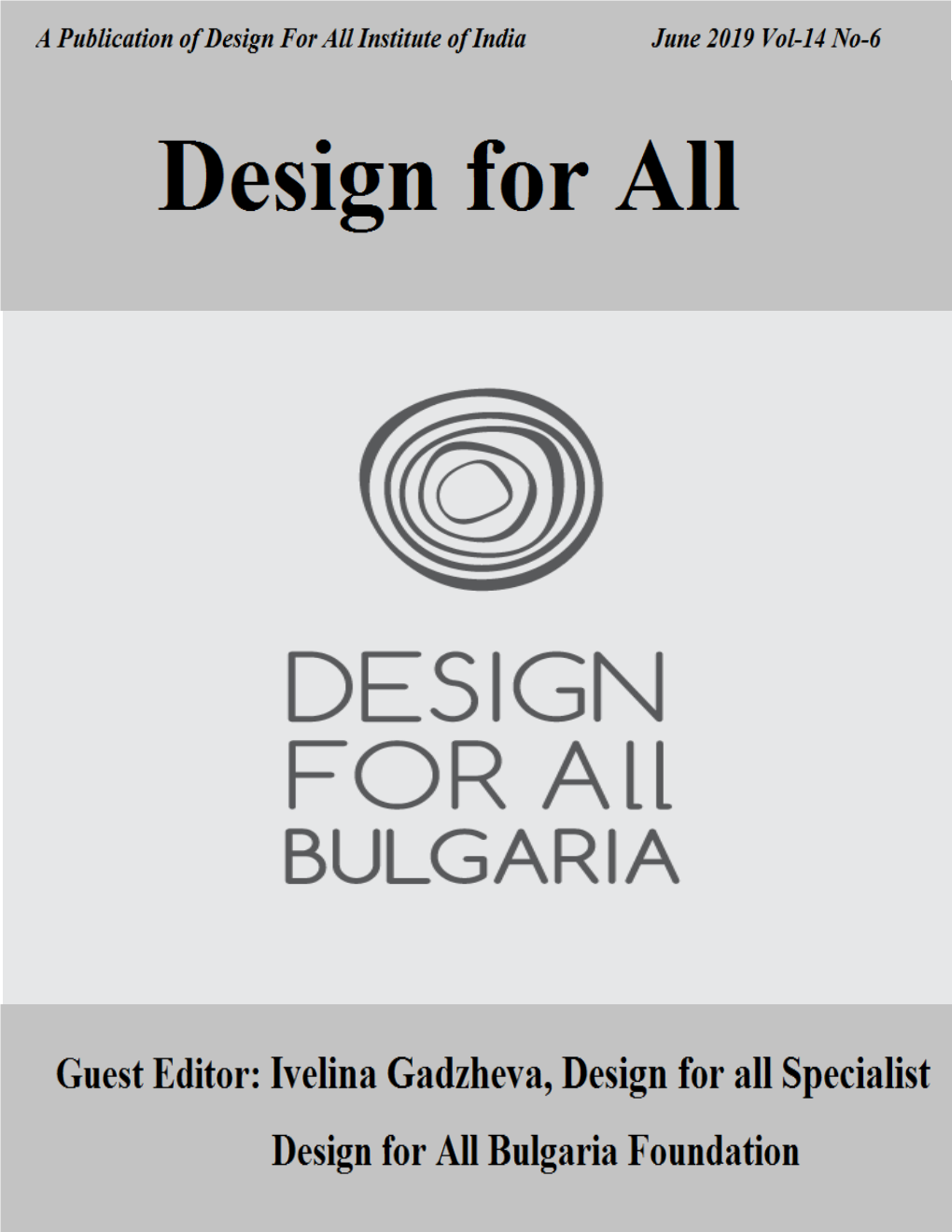 June 2019 Design for All (Bulgaria )