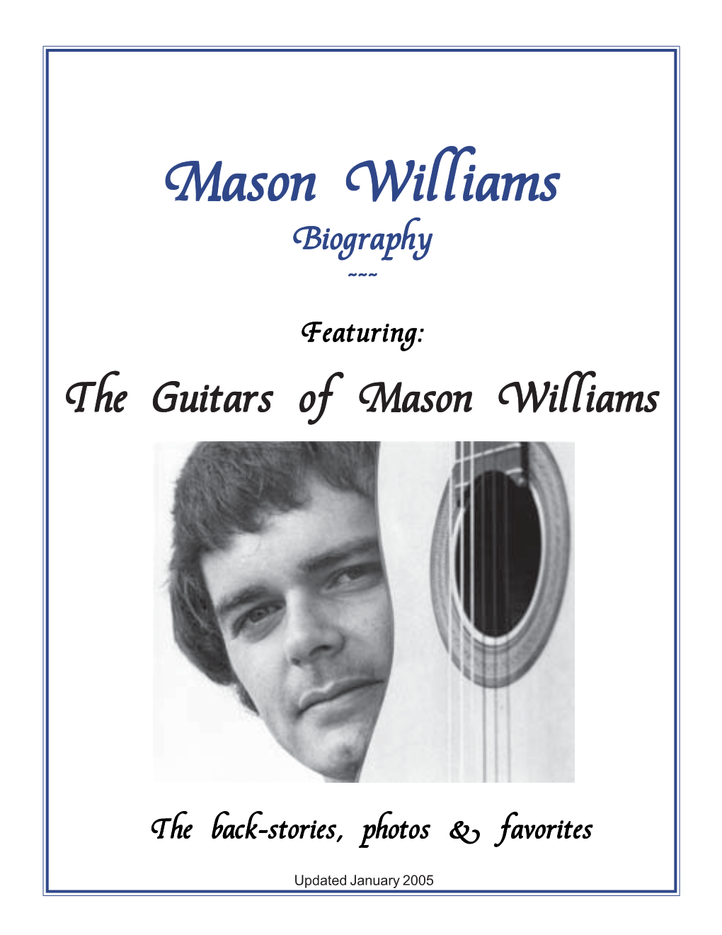 The Guitars of Mason Williams