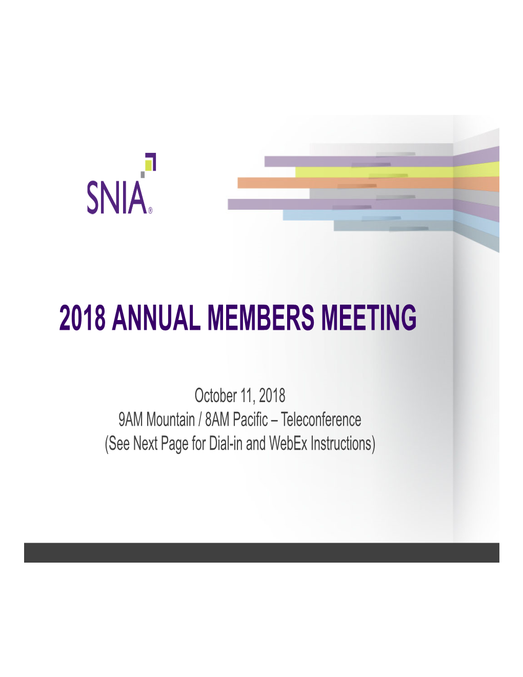 2018 Annual Members Meeting