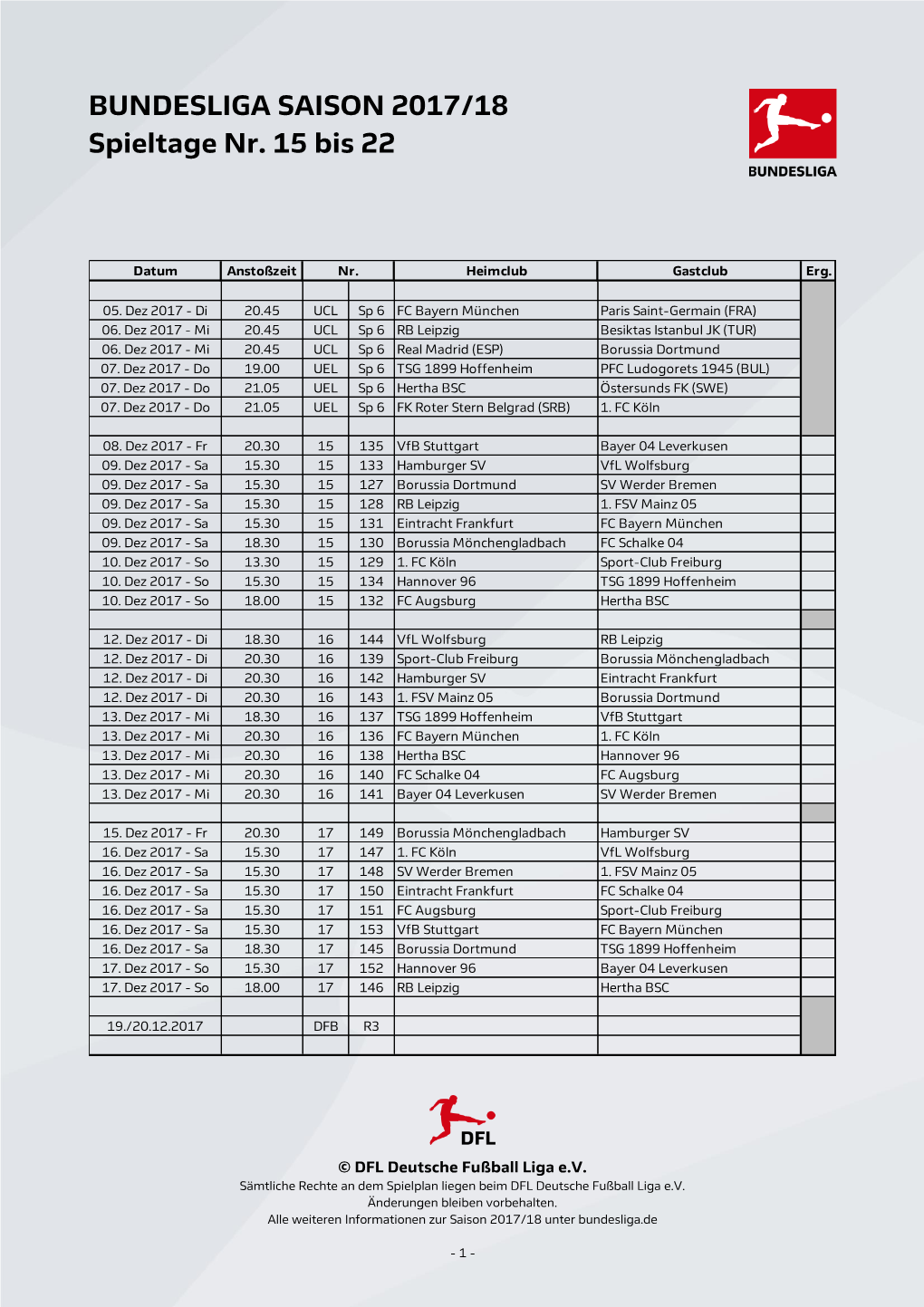 Bundesliga 2017/2018