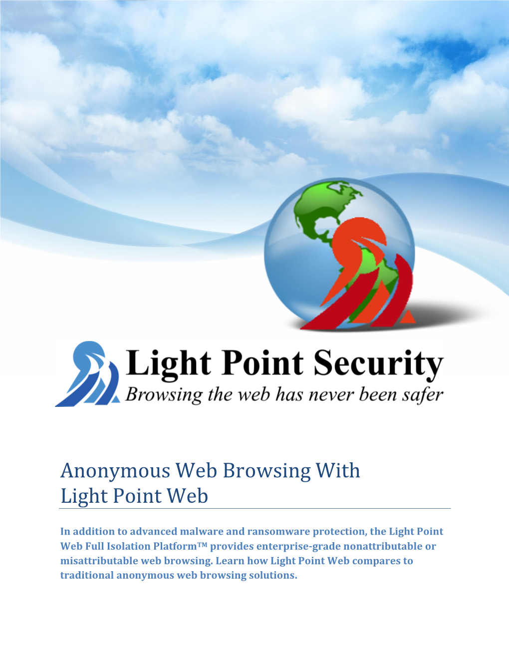 Anonymous Web Browsing with Light Point Web