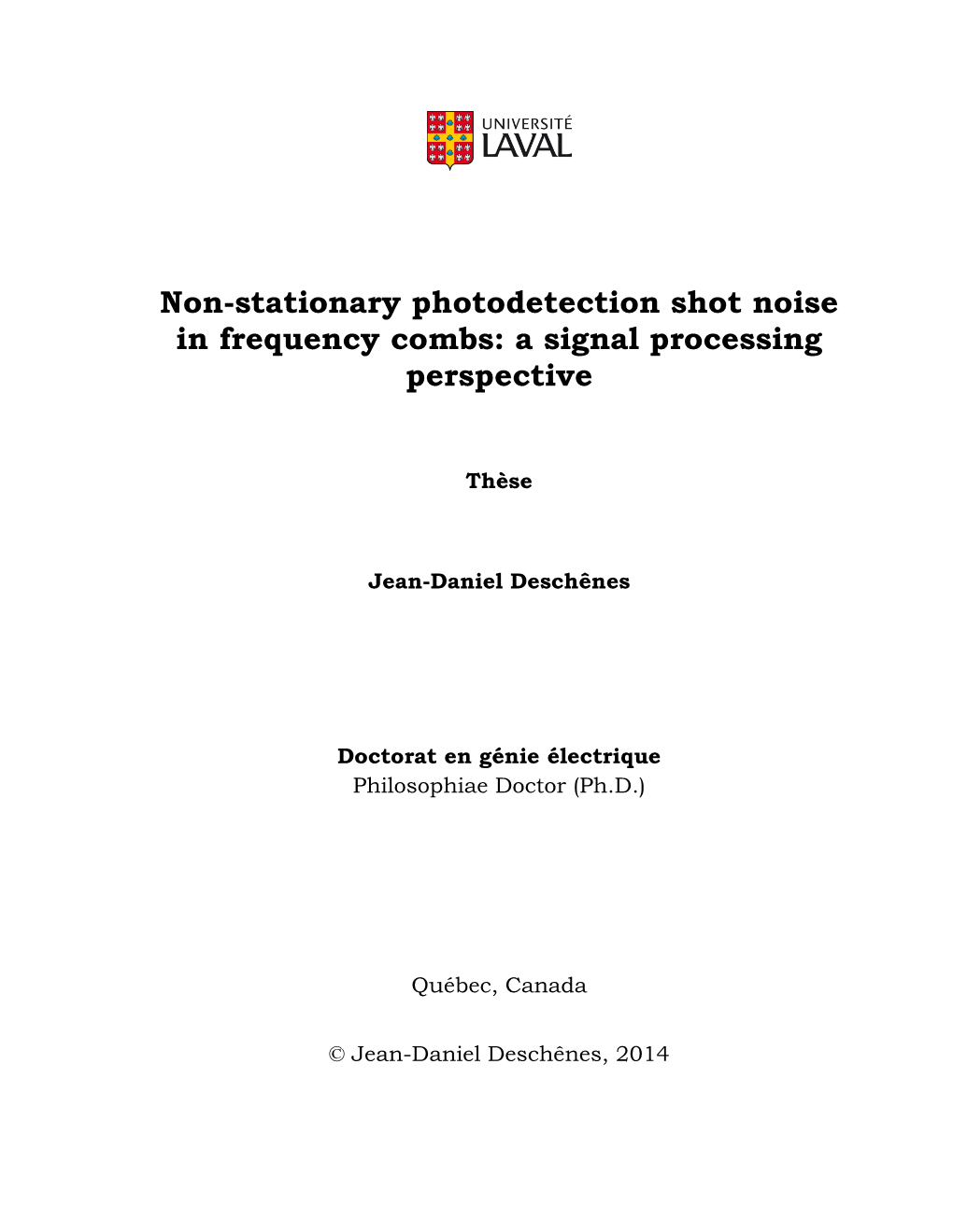 Non-Stationary Photodetection Shot Noise in Frequency Combs: a Signal Processing Perspective