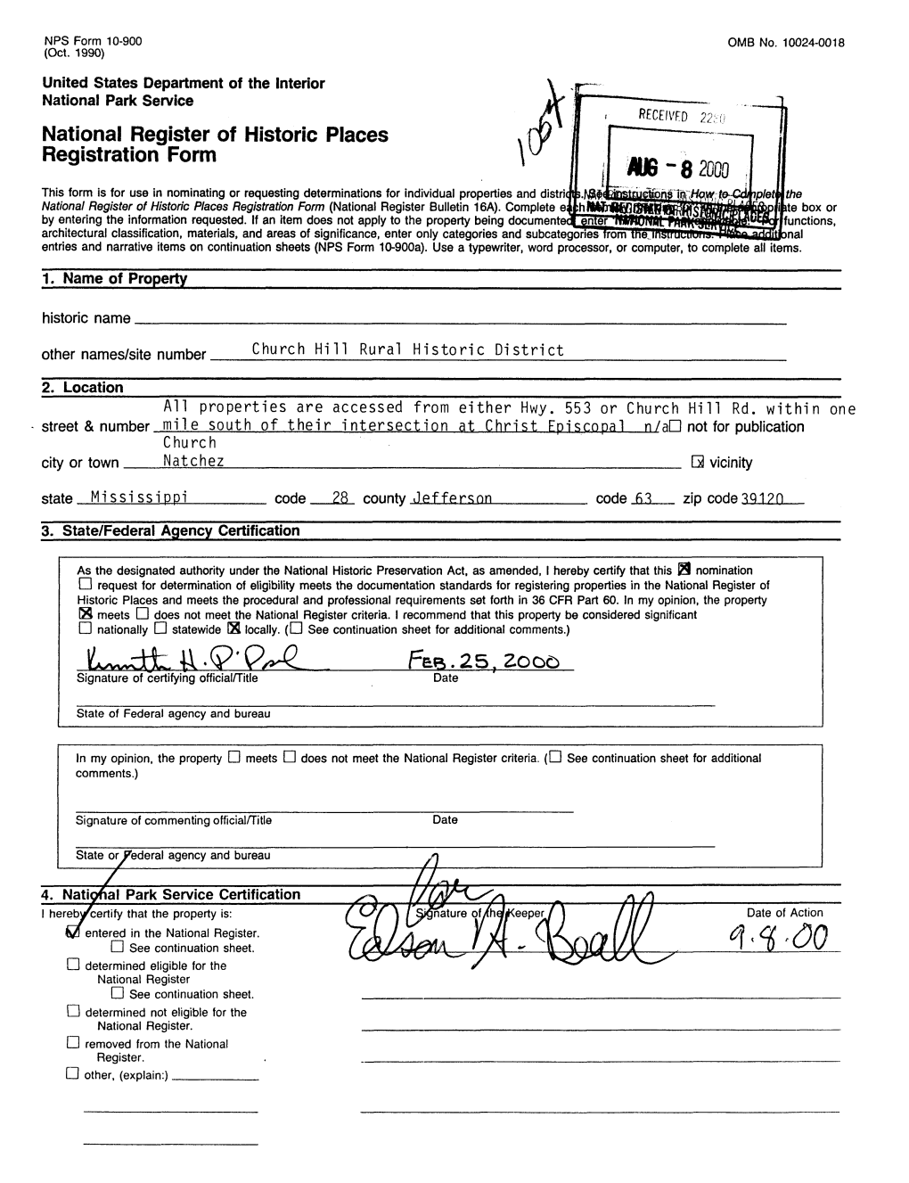 National Register of Historic Places Registration Form