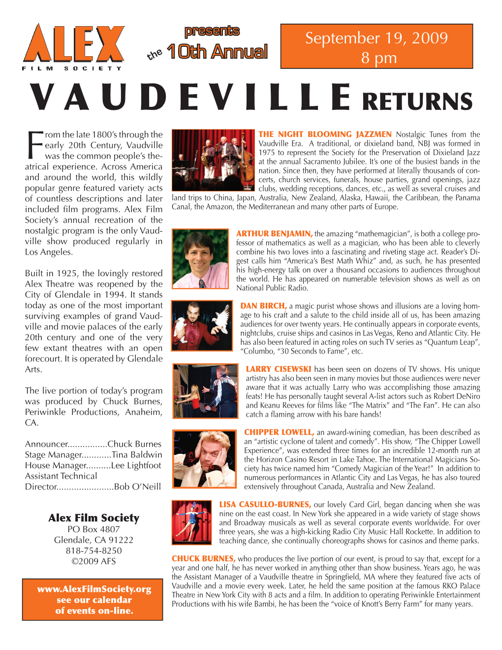 Vaudeville Returns